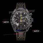 Omega Speedmaster Apollo 8 Dark Side of the Moon Black Yellow Chronograph Swiss 7750 Replica Watch 